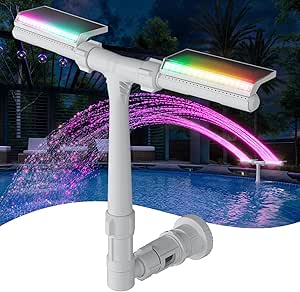 POOLHACKER Solar Pool Fountain: The Best Solar Powered Pool Fountain with LED Lights for Above Ground and Inground Pools